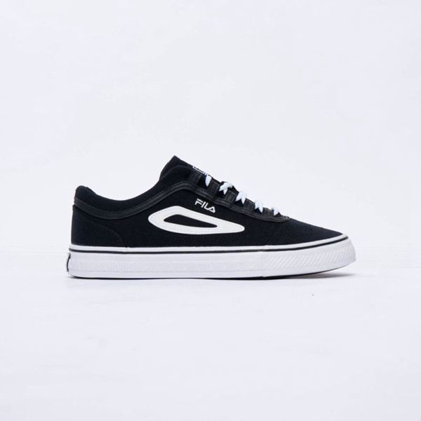 Tênis Fila Mulher Pretas/Branco - Fila Classic Border Canvas En Portugal,BDYQ-38964